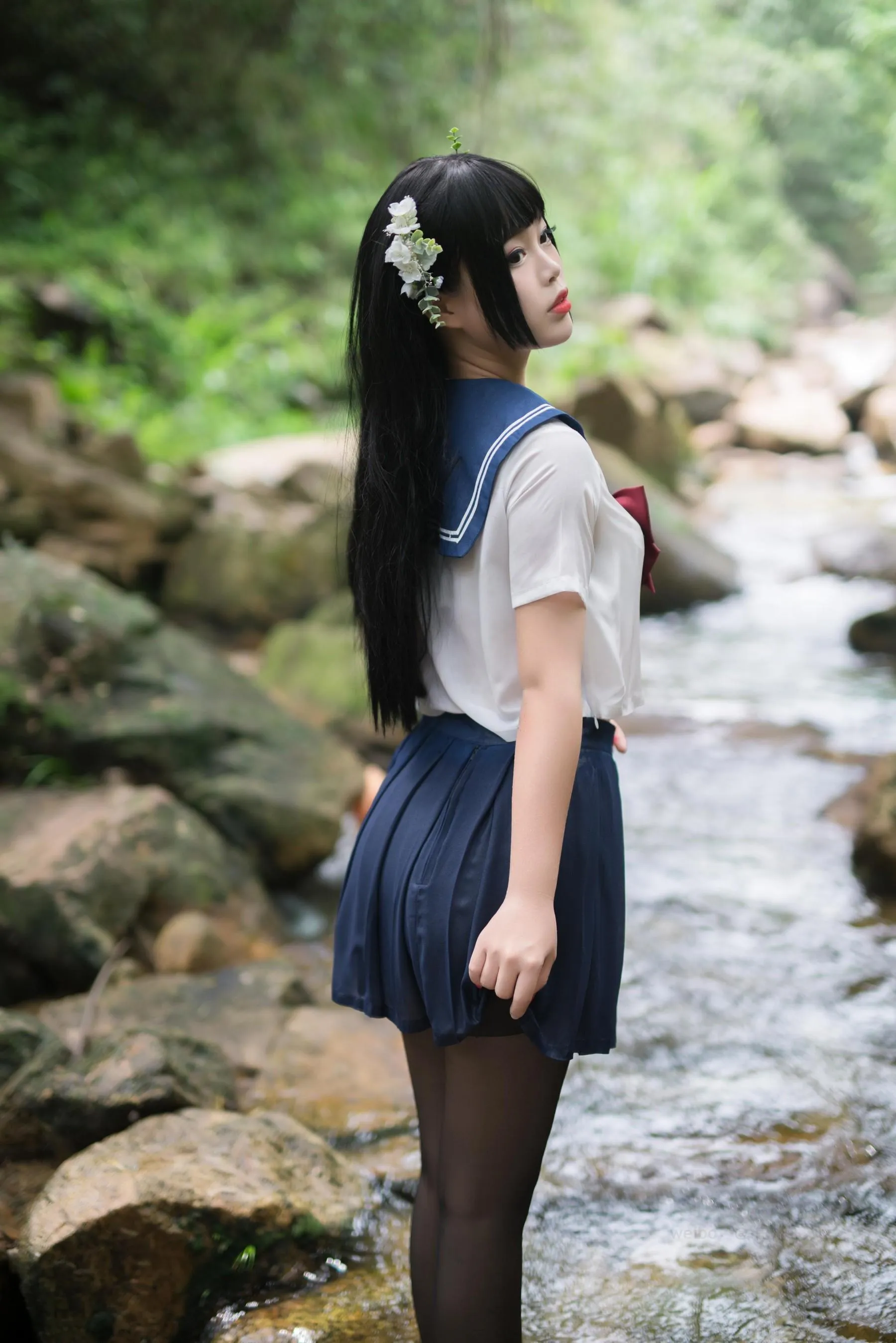 白烨 – NO.05 湿身JK-图片[24] [50P]插图2